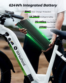 Bicicleta Eléctrica isinwheel U8 Plus para Adultos