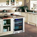 REFURB Newair 24” Built-in Mini Fridge w/ Triple-Pane Glass, 177 Cans