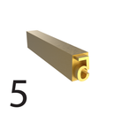 Tipo de estampación en caliente de 4 mm – 5