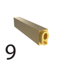 4mm Hot Stamp Type – 9