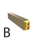 4mm Hot Stamp Type - B