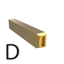 4mm Hot Stamp Type - D