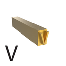 4mm Hot Stamp Type - V