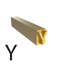 4mm Hot Stamp Type - Y