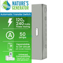 50A Automatic Generator Transfer Switch