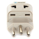 Brazil Travel Adapter - 2 in 1 - Type N - Compact Design (DB-11C)