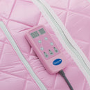 Durasage Health - Sauna de interior portátil grande de iones negativos con bajo EMF, silla y reposapiés calefactado incluidos - Rosa claro