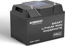 Pro - Renogy 12V 100Ah Smart Lithium Iron Phosphate Battery w/Bluetooth & Self-heating Function