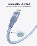 Cable Anker USB-C a USB-C (0,9 m / 1,8 m, 240 W, trenzado reciclado)