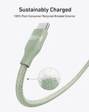 Cable Anker USB-C a USB-C (0,9 m / 1,8 m, 240 W, trenzado reciclado)