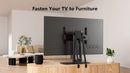 Soporte de TV de mesa ErgoAV extragrande con gestión de cables y compartimento para televisores de hasta 86"