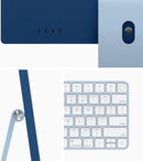 Apple iMac 2021 de 24" en color azul cielo, procesador de 8 núcleos con chip M1, 8 GB de RAM, SSD de 512 GB 