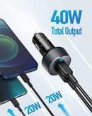 Cargador de coche USB-C Anker PowerDrive IIIDuo