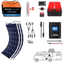 Acopower 110w flex 
200Ah/1.5kW
(2x100Ah) Li200Ah F330w