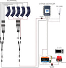 Acopower 110w flexible
 200 Ah/1,5 kW
 (2x100Ah) Batería de litio de 200 Ah y 550 W