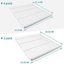 Estantes para alimentos EQCHEN para refrigerador/congelador comercial de tres puertas de 72" de ancho, juego de 2 con 6 clips para estantes