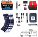 Acopower 110w flexible
 200 Ah/1,5 kW
 (2x100Ah) Batería de litio de 200 Ah y 550 W