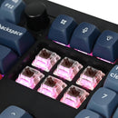 Keychron V6 Max Swappable RGB Backlight Brown Switch Keyboard - Black - Knob Version