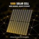 Panel solar monocristalino rígido bifacial 10BB de 400 vatios de BougeRV