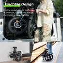 Bicicleta eléctrica plegable con marco bajo isinwheel U4 500w 88 km de autonomía