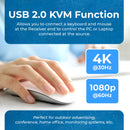4K HDMI Extender Over CAT6/7 with KVM & HDMI Loop-out 4K@30Hz Up to 130 Ft (EX-230PRO-KVM)