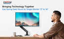 ErgoAV - Soporte de monitor con resorte de gas para monitor individual de hasta 35"