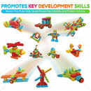 Contixo ST5 144pc Bristle Shape 3D Tile STEM Building Block Set
