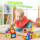 Contixo ST4 Kids Magnet Toys Magnetic Tiles 112 PCS 3D Building Blocks