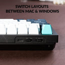 Keychron Q3 Max Swappable RGB Backlight Brown Switch Knob Version Keyboard - Black