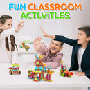 Contixo ST5 144pc Bristle Shape 3D Tile STEM Building Block Set