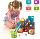 Contixo ST15 65-Piece Glow-in-the-Dark Marble Run Magnetic Tile Set