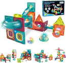 Contixo ST15 65-Piece Glow-in-the-Dark Marble Run Magnetic Tile Set