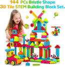 Contixo ST5 144pc Bristle Shape 3D Tile STEM Building Block Set