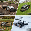 Mowrator S1 Remote Control Lawn Mower 4WD 18Ah Battery Wide Wheel Edition