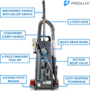 ¡Nueva aspiradora vertical Prolux 9000 con filtro HEPA sellado, motor de 12 AMP, herramientas integradas y garantía de 7 años! 