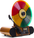 Reproductor de discos de vinilo vertical Fuse Rad-Vert-3 con radio AM/FM, pantalla LCD y Bluetooth