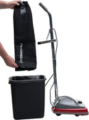 Aspiradora vertical comercial Sanitaire EUKSC679J con bolsa de limpieza, motor de 5 A y recorrido de limpieza de 30 cm, color rojo