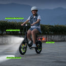 Bicicleta eléctrica plegable con marco bajo isinwheel U4 500w 88 km de autonomía