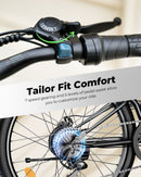 Bicicleta eléctrica plegable isinwheel M40 con cesta