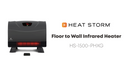 Calentador de ambiente infrarrojo Phoenix HS-1500-PHX de Heat Storm