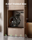 Bicicleta eléctrica plegable isinwheel M40 con cesta