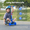 isinwheel Mini Spider Kids Electric Scooter – 2-in-1 Ride, Blue