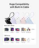 Batería Externa Anker (10K, Fusion, Cable Integrado)