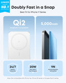 Anker Nano Power Bank (5K, MagGo, Delgado)