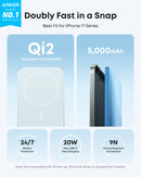 Anker Nano Power Bank (5K, MagGo, Delgado)