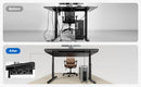 ErgoAV- ErgoFX 57" standing desk with built in drawer and power management
