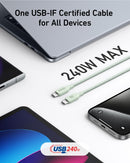 Cable Anker 543 USB-C a USB-C (Biodegradable, 1.8 m)