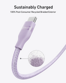 Cable Anker USB-C a USB-C (0,9 m / 1,8 m, 240 W, trenzado reciclado)