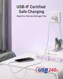 Cable Anker USB-C a USB-C (0,9 m / 1,8 m, 240 W, trenzado reciclado)