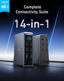 Estación de acoplamiento de carga Anker Prime (14 en 1, doble pantalla, 160 W)